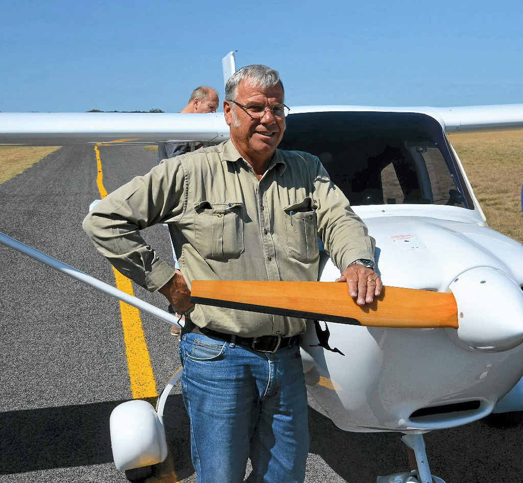 TAKE OFF: Queensland Recreational Aircraft Association pilot Mark Brandsen will be one of the pilots flying tomorrow. TAKE OFF: Queensland Recreational Aircraft Association pilot Mark Brandsen will be one of the pilots flying tomorrow.